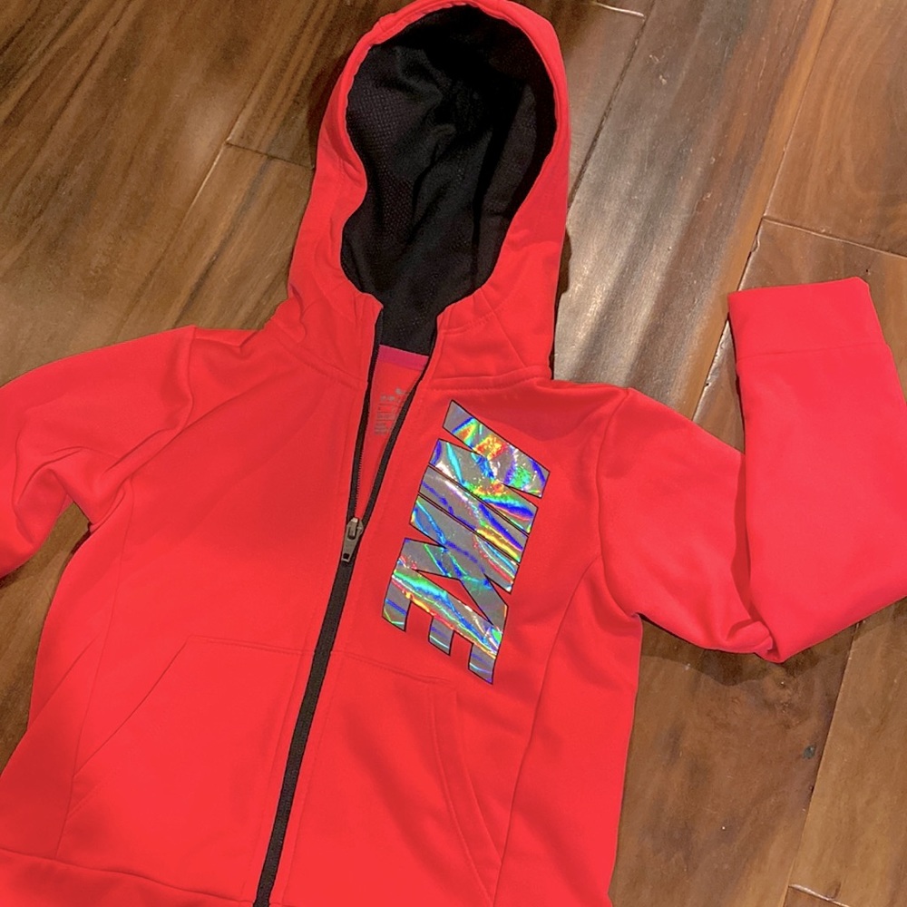 Nike Hoodie Jacket Size 4/5 Small Hot Pink